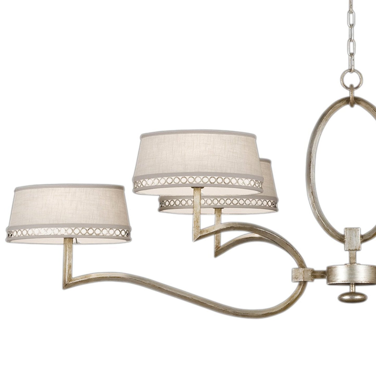 63-Inch Leaf Finish Shade Chandelier