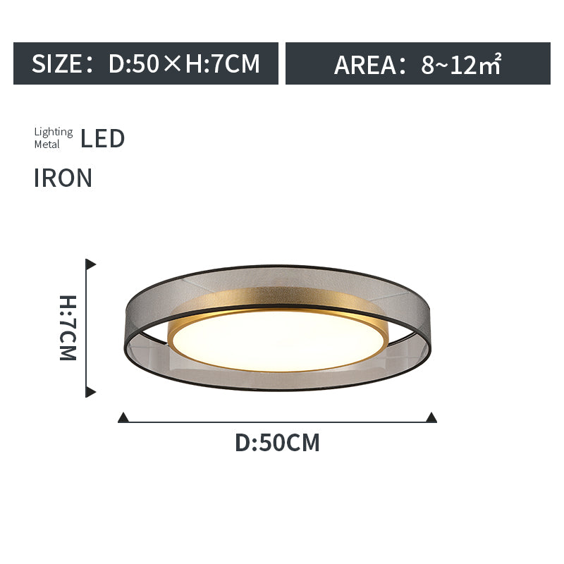 Round Copper LED Ceiling Light