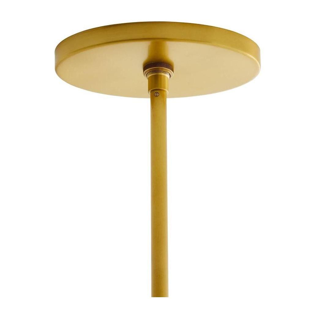 18-Light Antique Brass Glass Chandelier