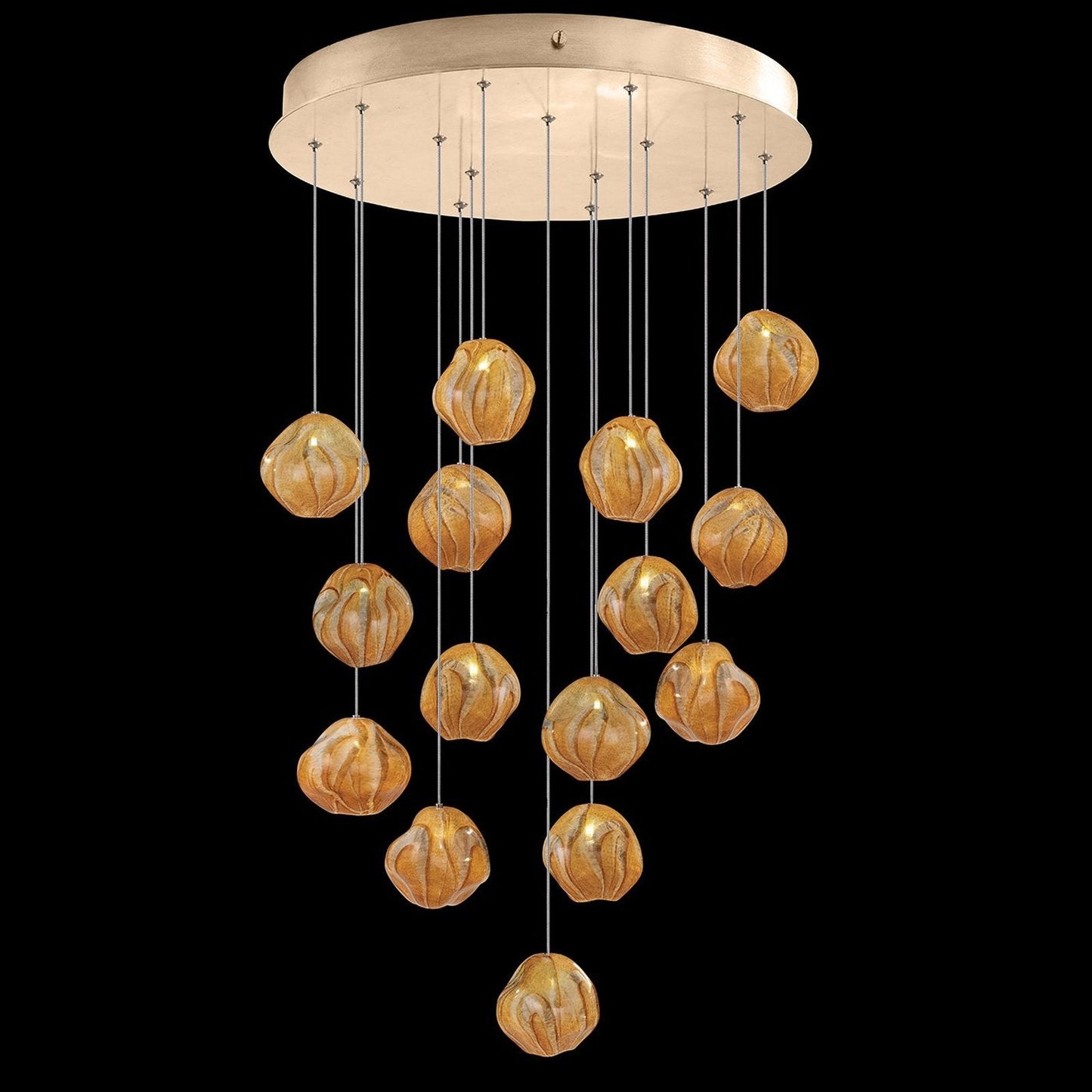21-Inch Handblown Celestial Glass Pendant