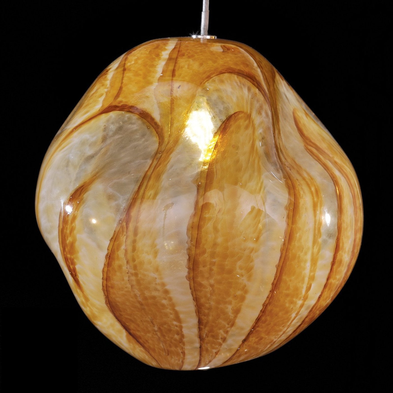 21-Inch Handblown Celestial Glass Pendant
