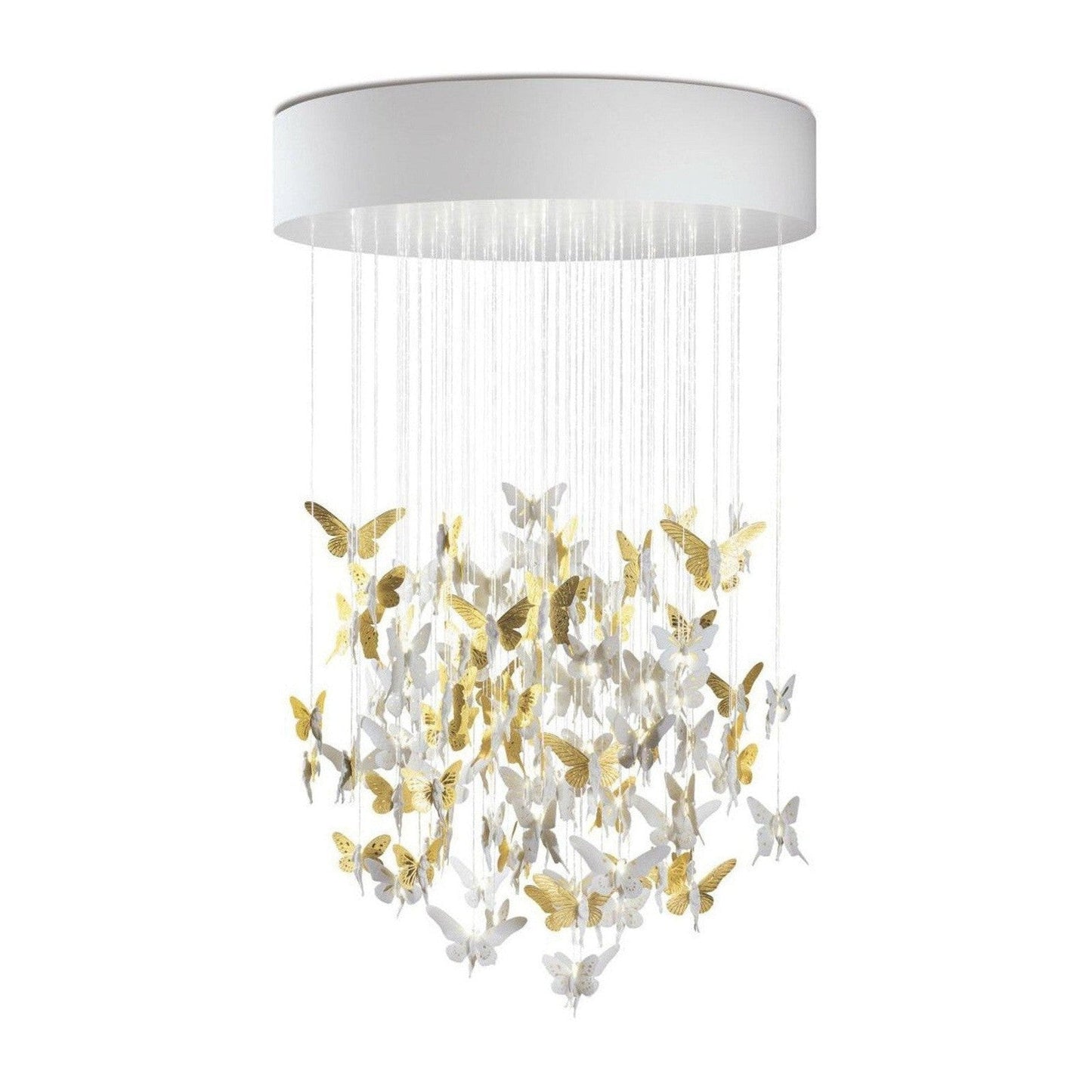 43-Inch Porcelain Fibre Optic Chandelier
