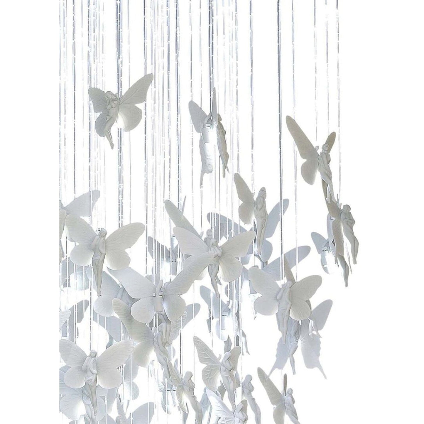 43-Inch Porcelain Fibre Optic Chandelier