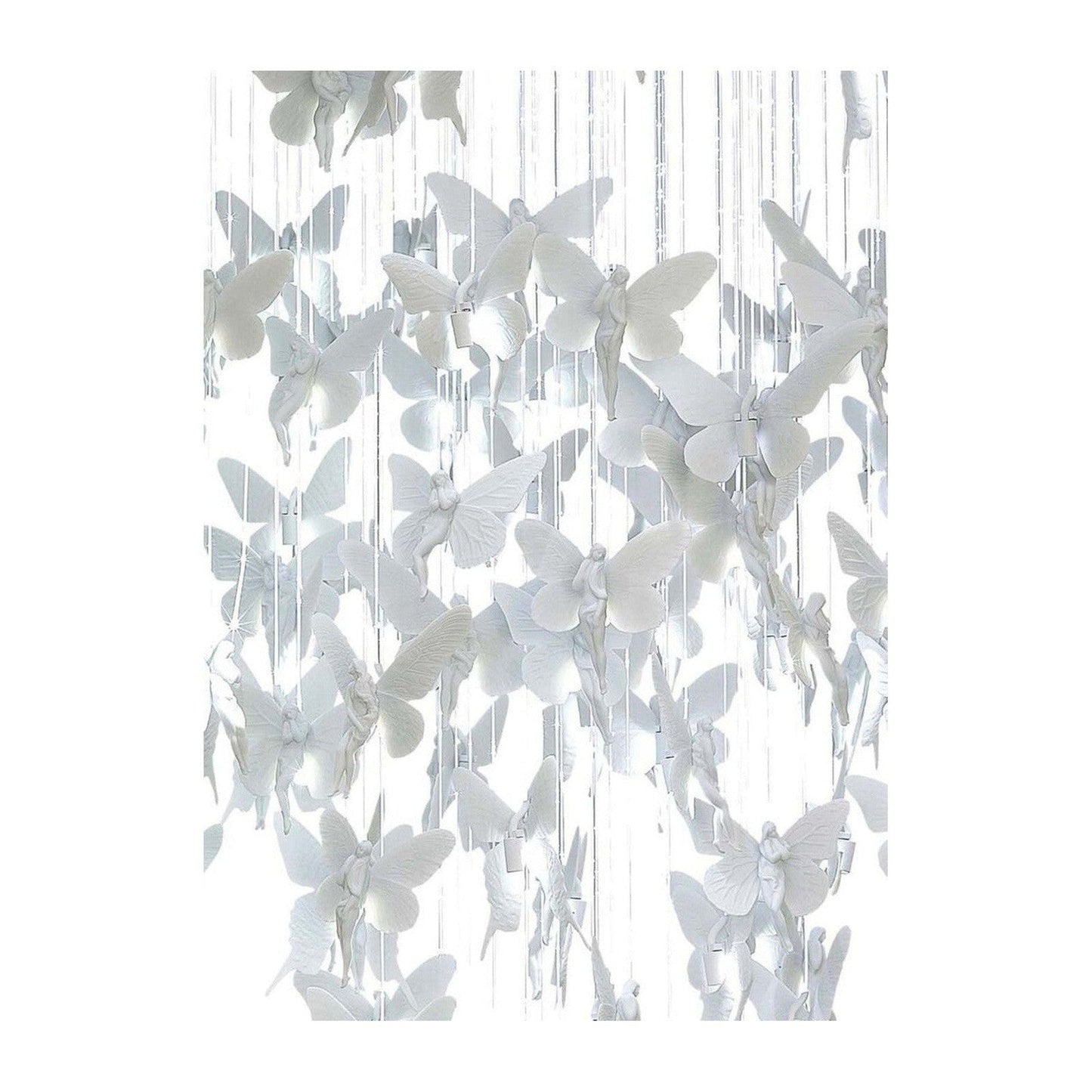 43-Inch Porcelain Fibre Optic Chandelier