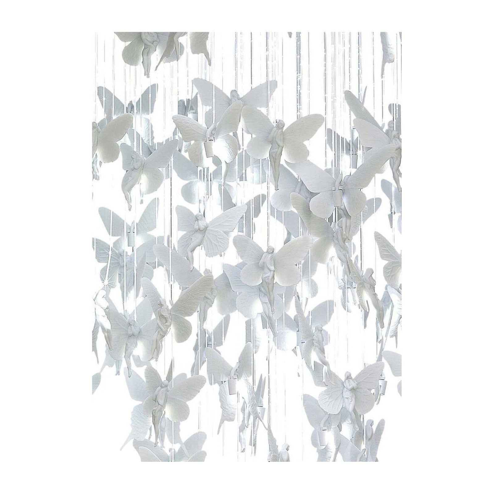 43-Inch Porcelain Fibre Optic Chandelier