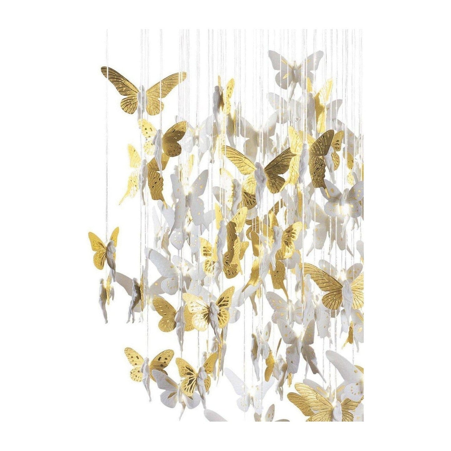 43-Inch Porcelain Fibre Optic Chandelier