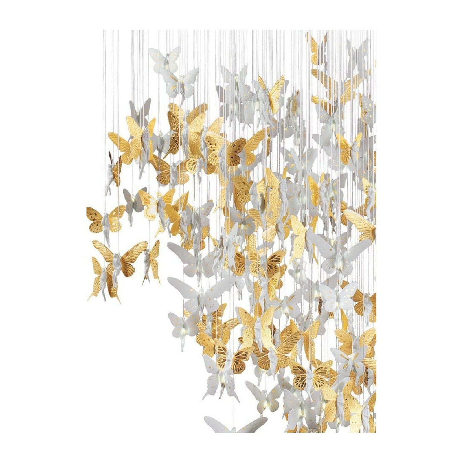 43-Inch Porcelain Fibre Optic Chandelier