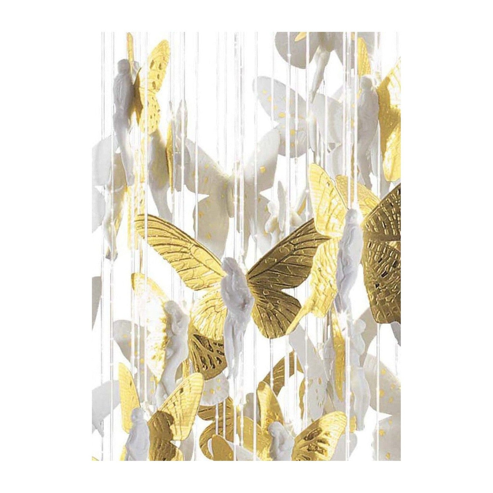 43-Inch Porcelain Fibre Optic Chandelier