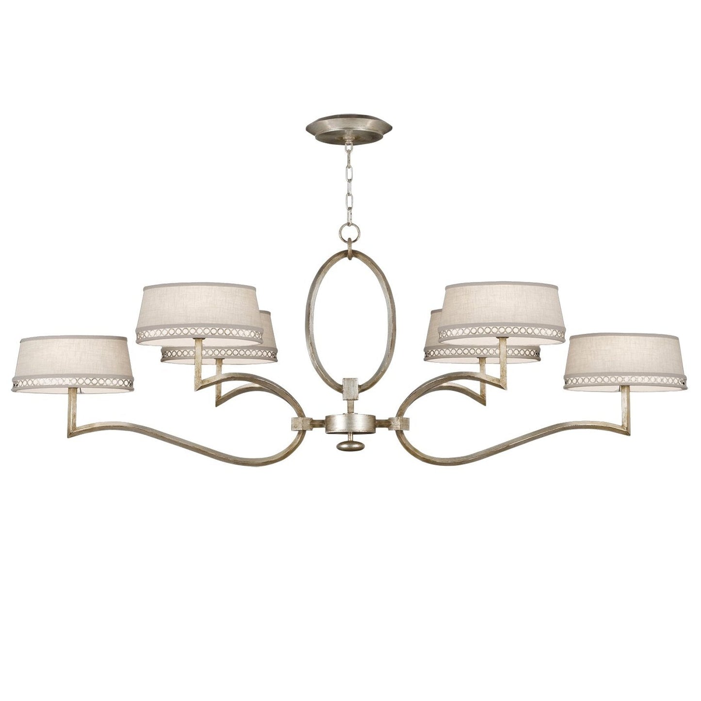 63-Inch Leaf Finish Shade Chandelier