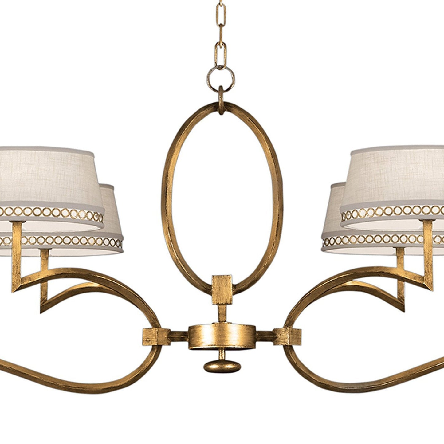 63-Inch Leaf Finish Shade Chandelier