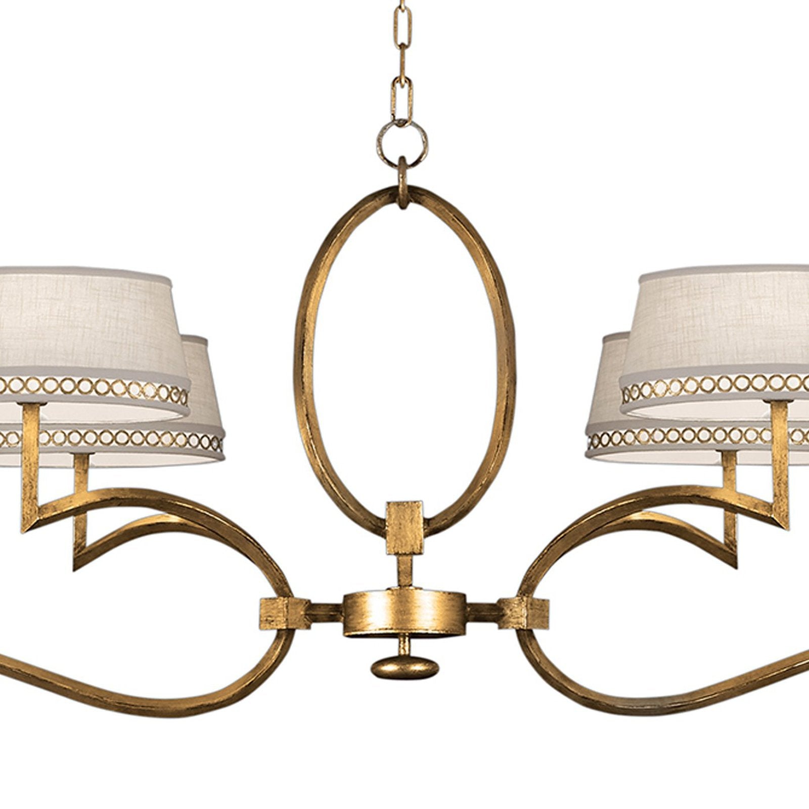 63-Inch Leaf Finish Shade Chandelier