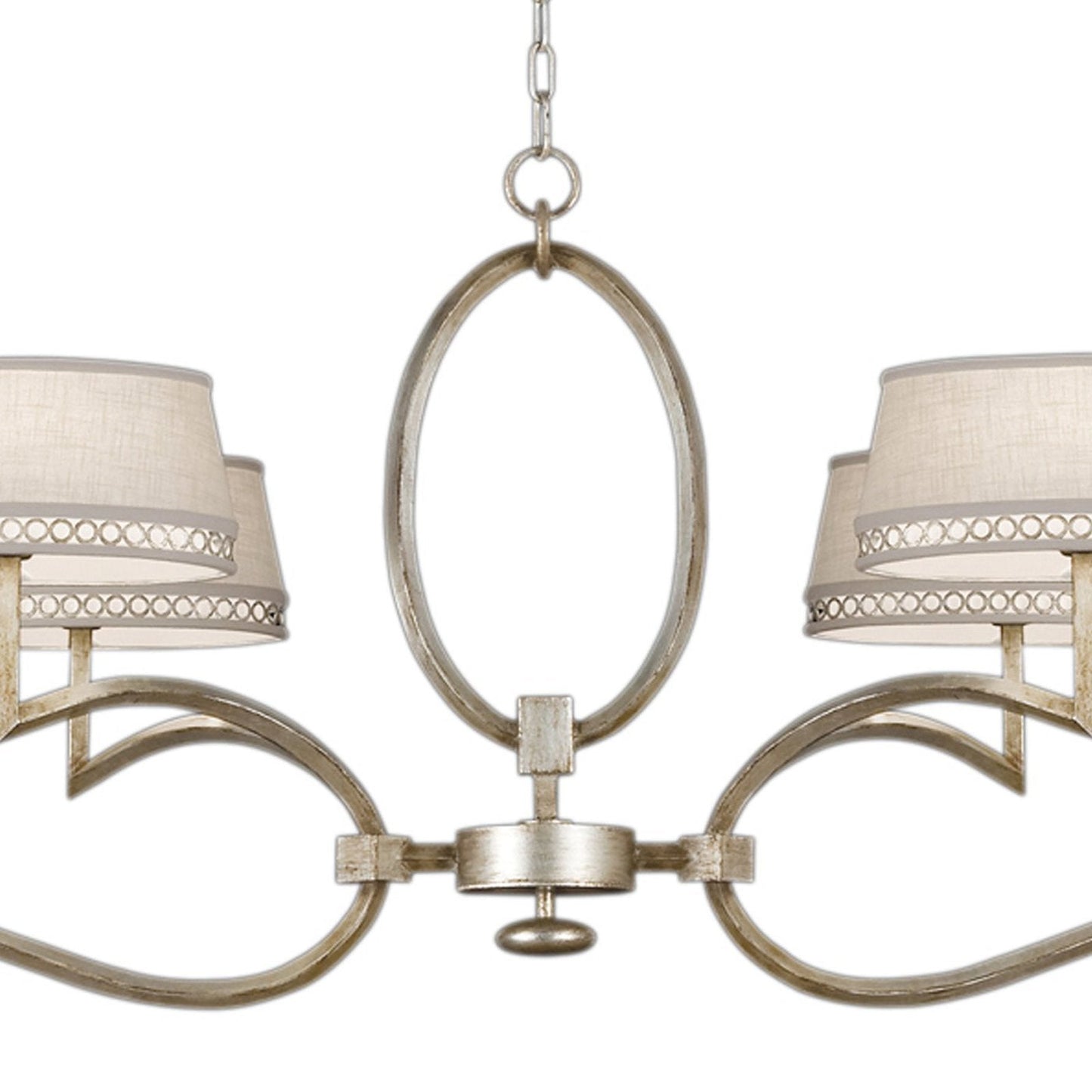 63-Inch Leaf Finish Shade Chandelier