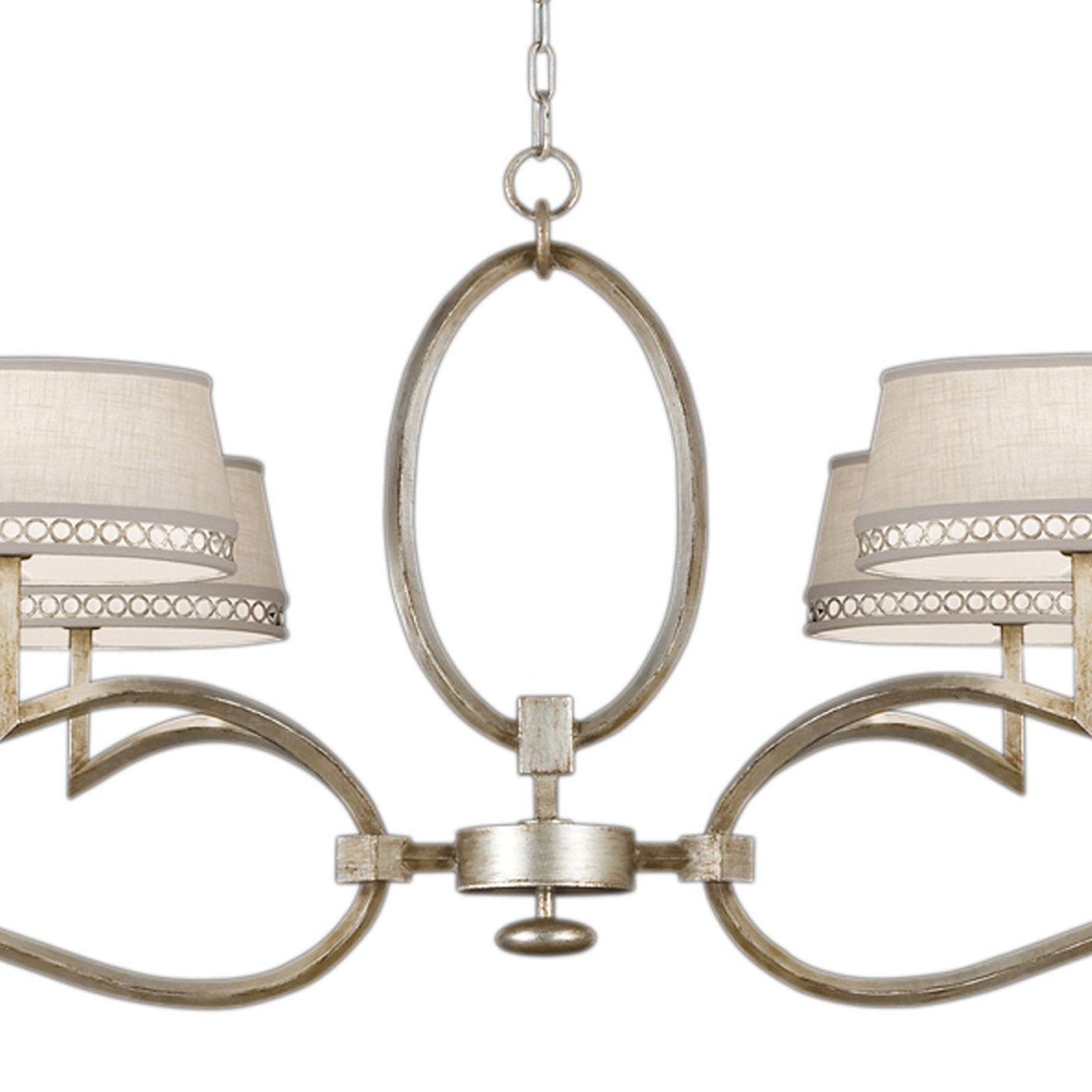 63-Inch Leaf Finish Shade Chandelier