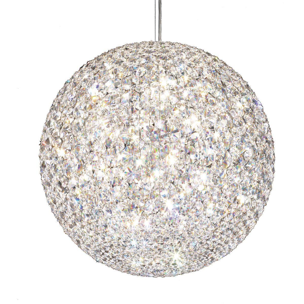Crystal Octagon Globe Pendant Light