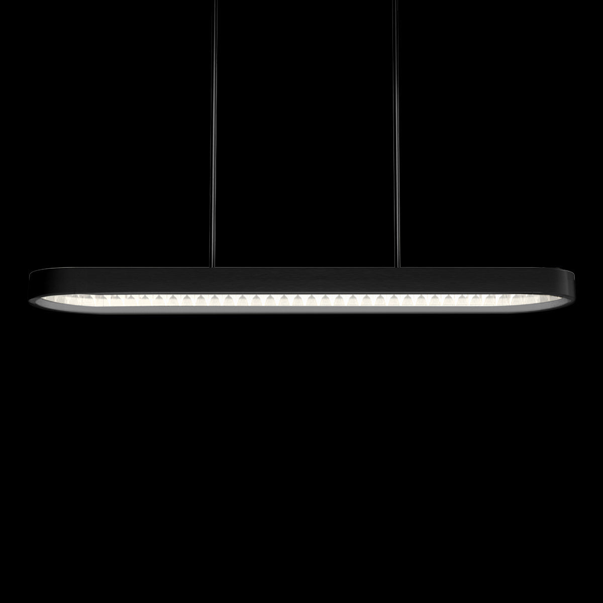 Infinity Crystal Linear Pendant Light / Black