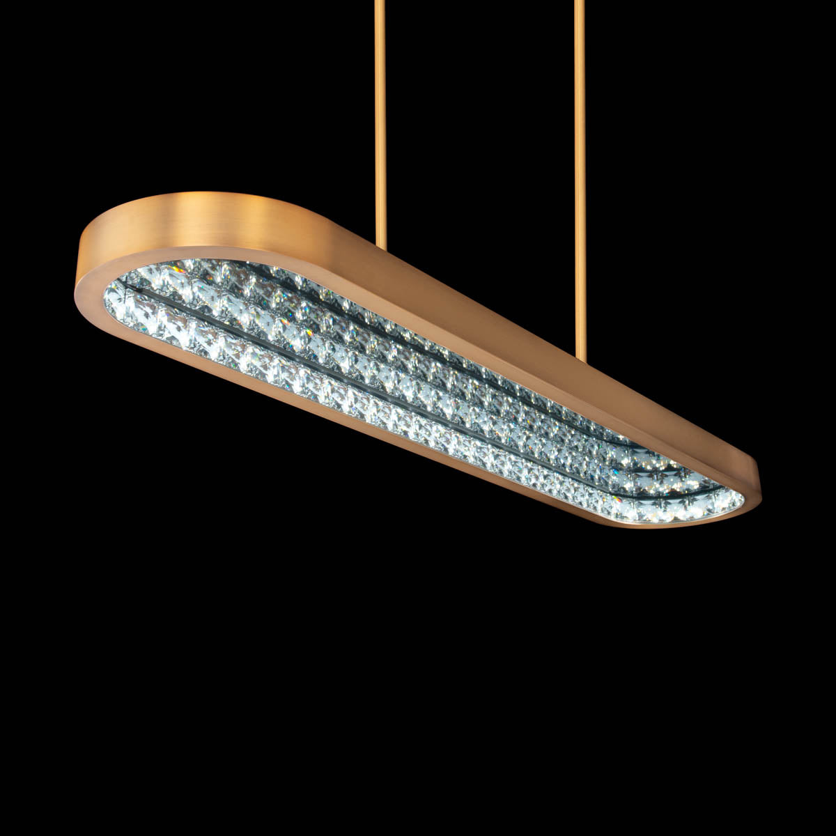 Infinity Crystal Linear Pendant Light