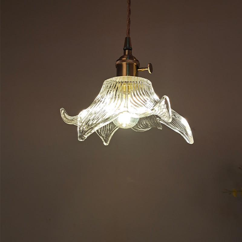 Lily Glass LED Pendant Light / With 4W Warm Light / Lily Chandelier