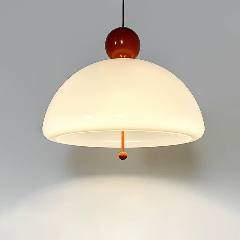 Nordic Glass and Iron Chandelier / Tricolor Light / Chrome