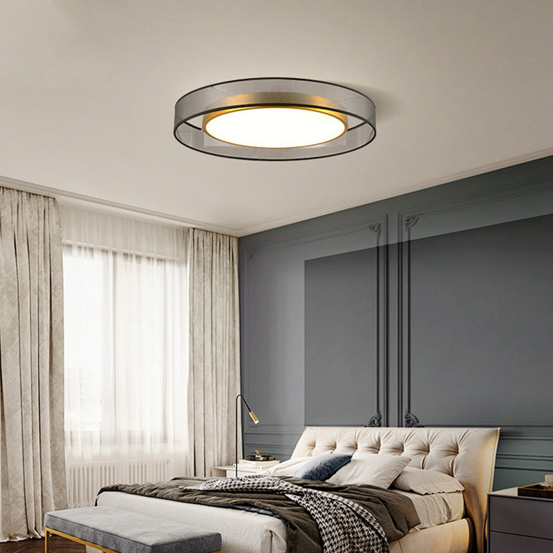 Round Copper LED Ceiling Light / Iron / 60cm