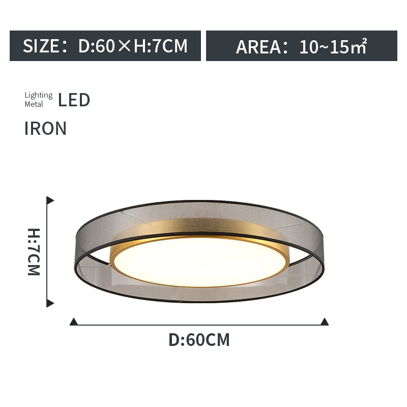 Round Copper LED Ceiling Light