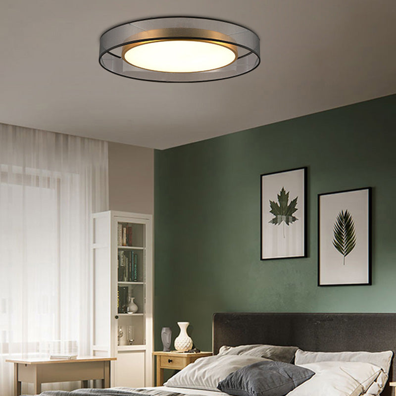 Round Copper LED Ceiling Light / Copper / 60cm