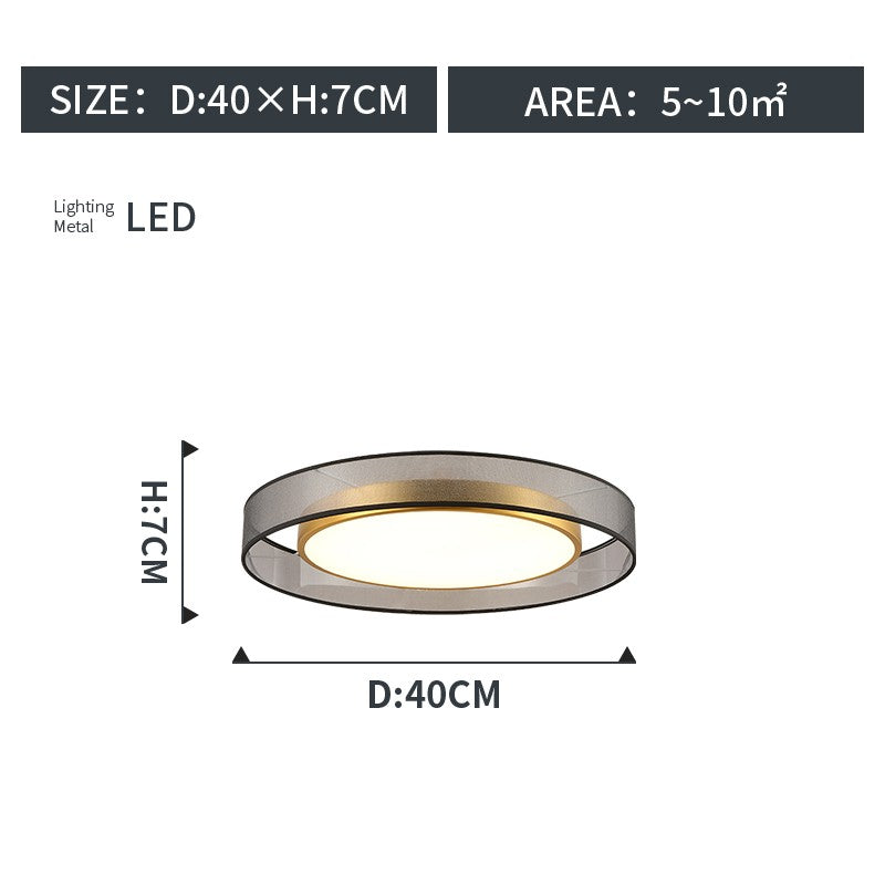 Round Copper LED Ceiling Light